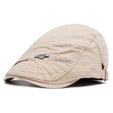 Men's,Cotton,Satin,Weave,Adjustable,Peaked,Literary,Outdoor,Sport,Forward,Duckbill