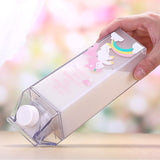 Portable,Novelty,Carton,Shaped,Cartoon,Unicorn,Printed,Water,Bottle