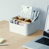 Bamboo,Organizer,Desktop,Storage,Cosmetic,Display,Drawer