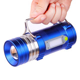 XANES,450LM,Color,Range,Zoomable,Rechargeable,Fishing,Flashlight,Charger