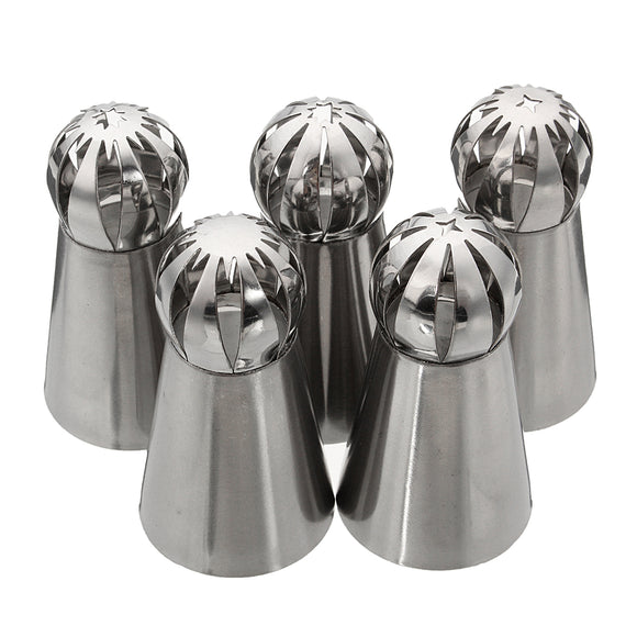 Stainless,Steel,Sphere,Icing,Piping,Nozzle,Pastry,Decor