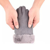 Men's,Winter,Suede,Gloves,Velvet,Thick,Touch,Screen,Finger,Glove