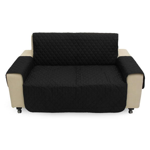 Seater,Black,Waterproof,Couch,Cover,Furniture,Protector,Strap