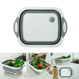 Foldable,Multifunctional,Board,Fruit,Vegetables,Drain,Storage,Basket