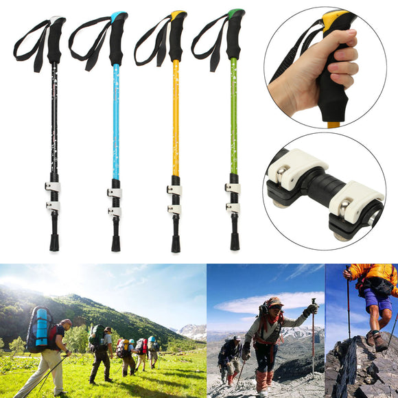 Adjustable,Hiking,Walking,Stick,Trekking,Aluminum,Alloy,Alpenstock