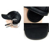 Unisex,Leather,Earflap,Muffs,Baseball,Adjustable,Fleece,Lining,Windproof,Outdoor