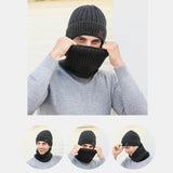 Velvet,Thick,Elastic,Windproof,Protection,Headgear,Scarf,Beanie