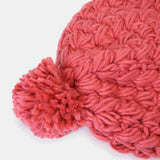 Women's,Beanie,Solid,Color,Knitted,Small,Pompon