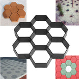 Honeycomb,Hexagon,Maker,Stepping,Stone,Reusable,Paver,Molds,Brick,Mould,Cement,Brick,Garden,Walkway,Pavement
