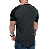 Men's,Crewneck,Breathable,Fitness,Short,Sleeve,Summer,Hiking,Camping,Travel,Holiday