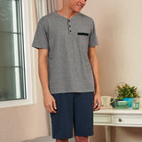 INCERUN,Comfortable,Men's,Short,Sleeve,Shirt,Shorts,Pajamas,Summer,Homewear