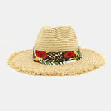 Women,Sunscreen,Travel,Beach,Visor,Natural,Raffia,Straw