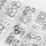 350Pcs,Stainless,Steel,Spring,Washers,Assortment,Metal,Washer