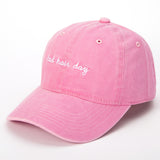 Women,Washed,Cotton,Baseball,Letter,Embroidery,Casual,Snapback,Adjustable