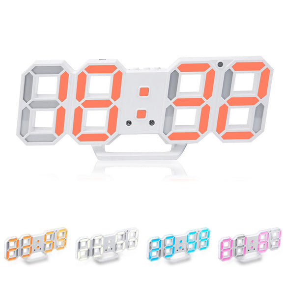 Loskii,Creative,Charging,Digits,Display,Adjustable,Brightness,Alarm,Clock