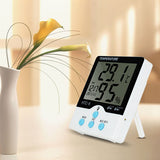 Loskii,Digital,Accuracy,Hygrometer,Thermometer,Alarm,Clock,Large,Screen,Backli
