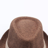 Linen,Breathable,Panama,Fedora,Outdoor,Sunscreen,Beach