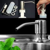 350ML,Kitchen,Bathroom,Liquid,Dispenser,Brushed,Nickel