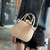 Women,Straw,Rattan,Beach,Crossbody,Messenger,Handbag,Outdoor,Travel