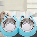 3Colors,Shape,Water,Container,Stainless,Steel,Feeder