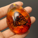 Butterfly,Amber,Resin,Amber,Butterfly,Insect,Stone,Pendant,Necklace,Decorations
