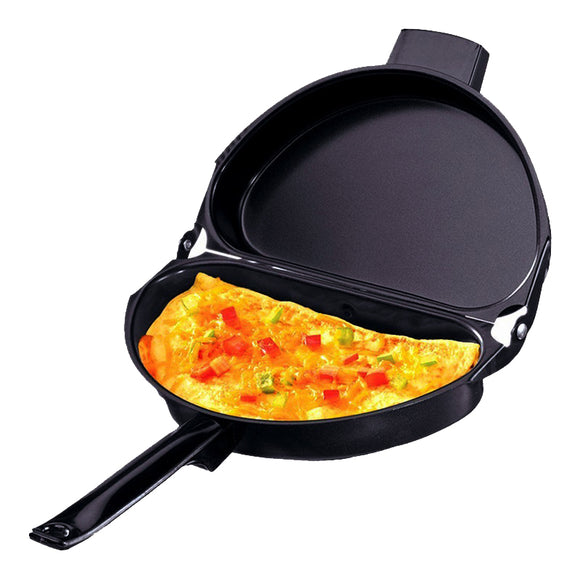 Portable,Omelette,Folding,Stainless,Double,Grill,Kitchen,Breakfast