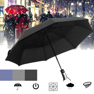 Automatic,Umbrella,People,Portable,Windproof,Umbrella,Camping,Three,Folding,Sunshade