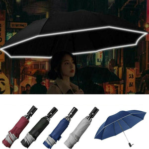 105CM,Folding,Windproof,Automatic,Umbrella,Reflective,Strip,Business,Foldable,Umbrella,Women