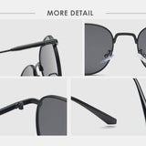 Unisex,Retro,Small,Metal,Square,Frame,Outdoor,Protection,Fashion,Sunglasses