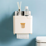 Jordan&Judy,Waterproof,Mounted,Bathroom,Tissue,Issue,Facial,Tissue,Dispenser,Adhesive,Hanging,Phone,Holder