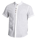 Linen,Loose,Collarless,Breathable,Short,Sleeve,Sport,Fitness,Hiking,Fishing