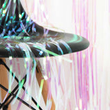 Iridescent,Fringe,Curtain,Party,Decoration,Mermaid,Unicorn,Backdrop,Shower,Curtains