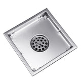 Brushed,Stainless,Steel,Insert,Drain,Invisible,Bathroom,Square,Shower,Floor,Grate