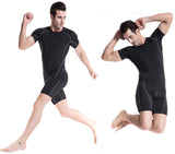 YUERLIAN,Men's,Compression,Simple,Tight,Fitness,Training,Elastic,Quick,Short,Sleeve