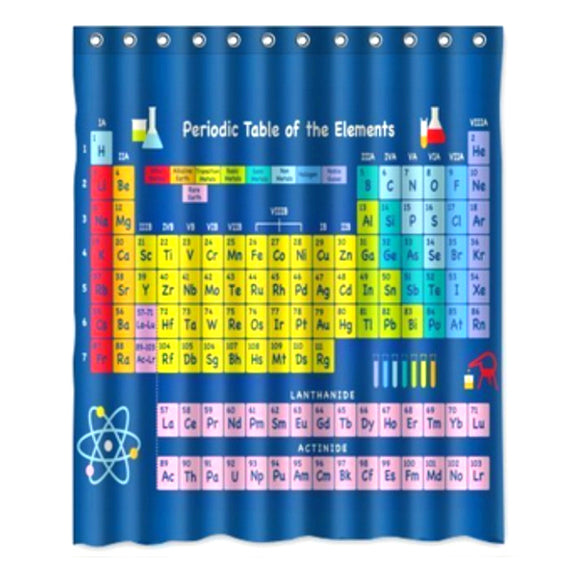 180x180cm,Periodic,Table,Elements,Waterproof,Shower,Curtain,Polyester,Printing,Decorations