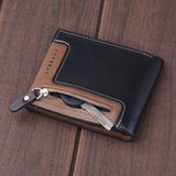 IPRee,Men's,Short,Wallet,Leather,Travel,Trifold,Credit,Holder,Purse