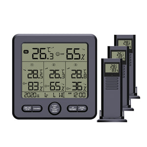 Loskii,Indoor,Outdoor,Wireless,Thermometer,Hygrometer,Weather,Station,Color,Alarm