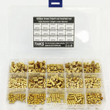 Suleve,MXBN11,420Pcs,Metric,Female,Thread,Brass,Knurled,Threaded,Insert,Embedment,Assortment