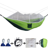 260x140cm,Double,People,Mosquito,Hammock,Camping,Garden,Sleeping,Hanging,Carabiners,Storage