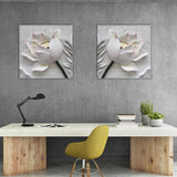 Miico,Painted,Combination,Decorative,Paintings,Embossed,lotus,Decoration