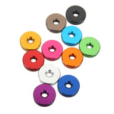 Suleve,M4AN3,10Pcs,Manual,Knurled,Thumb,Screw,Spacer,Washer,Aluminum,Alloy,Multicolor