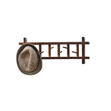 Hooks,Degree,Rotating,Mount,Wooden,Clothes,Towel,Holder