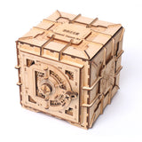 Wooden,Mechanical,Transmission,Treasure,Chest,Jewelry,Storage,Coins,Puzzle