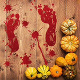 Halloween,Sticker,Bloody,Handprint,Footprints,Floor,Clings,Horror,Decal,Halloween,Glass,Window,Sticker,Decaration