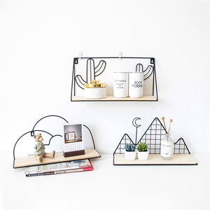 Nordic,Style,Metal,Decorative,Shelf,Cactus,Mountain,Storage,Holder