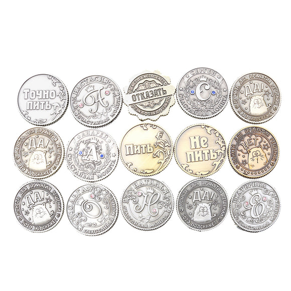 Pattern,Vintage,Russian,Metal,Coins,Imitated,Collect,Currency,Gifts,Novelty