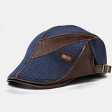 Banggood,Design,Leather,Patchwork,Color,Casual,Personality,Forward,Beret