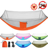 People,Outdoor,Camping,Nylon,Strong,Hammock,Mosquito,Travel,Portable,Backpack,Hammock,400KG