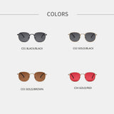 Unisex,Retro,Small,Metal,Square,Frame,Outdoor,Protection,Fashion,Sunglasses