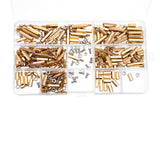 Suleve,M3BH5,300Pcs,Brass,Column,Standoff,Support,Spacer,Pillar,Board,Screw,Assortment